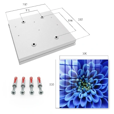 Caixa para chaves Flor azul