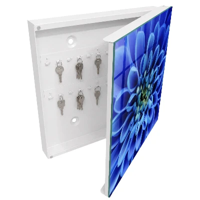 Caixa para chaves Flor azul