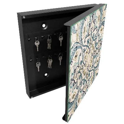 Caixa de chaves Ornamento turquesa