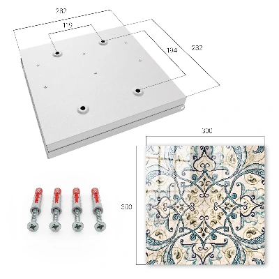 Caixa de chaves Ornamento turquesa