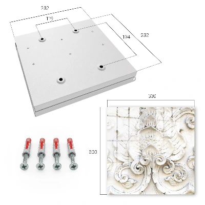 Caixa para chaves Ornamentos florais