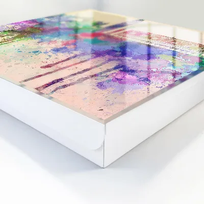 Caixa para guardar chaves Aquarela urbana