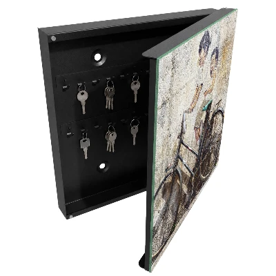 Caixa para guardar chaves Crianças e bicicleta