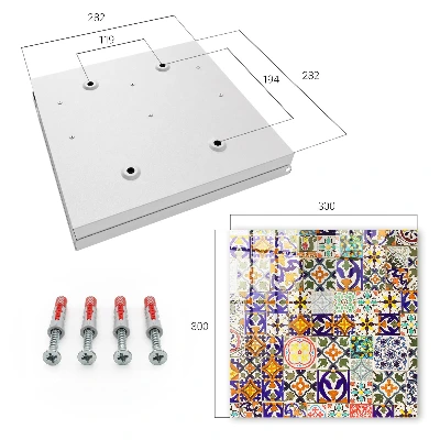 Caixa de chaves Azulejos coloridos