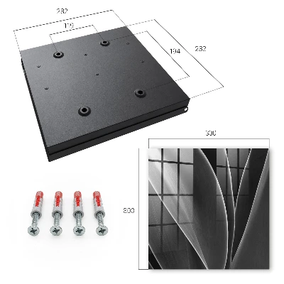 Caixa para chaves Folhas abstratas