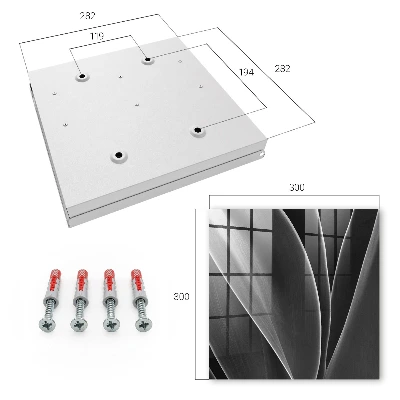 Caixa para chaves Folhas abstratas