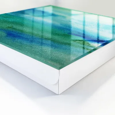 Caixa de chaves Azul aquarela
