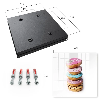 Caixa para guardar chaves Donuts coloridos