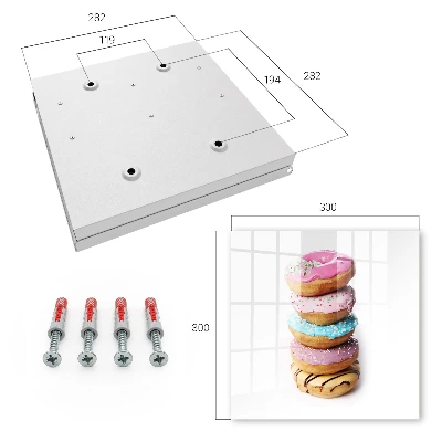 Caixa para guardar chaves Donuts coloridos