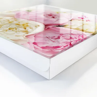 Caixa para guardar chaves Flores em tons pastel
