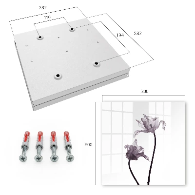 Caixa para chaves Flores minimalistas