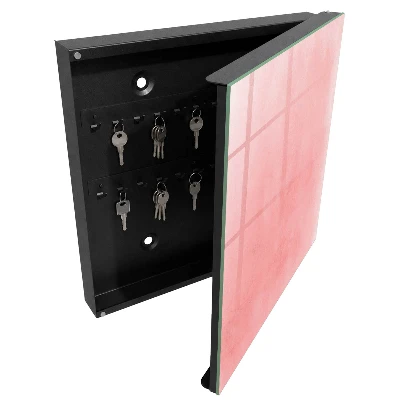 Caixa para guardar chaves Fundo rosa