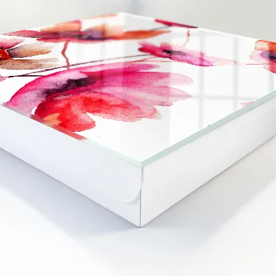 Caixa para chaves Flores em aquarela