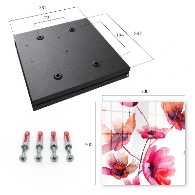 Caixa para chaves Flores em aquarela