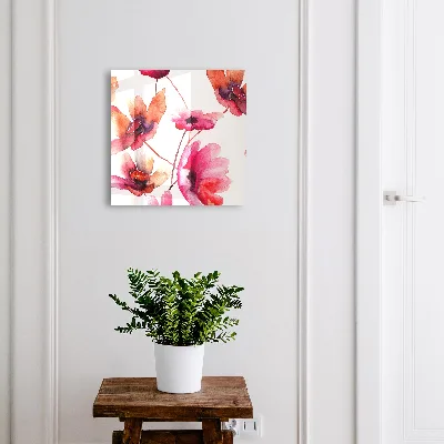 Caixa para chaves Flores em aquarela