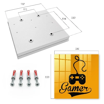 Caixa para chaves Pad e a palavra GAMER