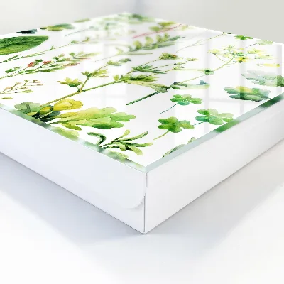 Caixa para guardar chaves Aquarela de plantas