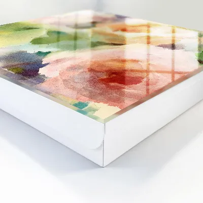 Caixa para chaves Flores em aquarela