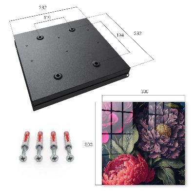 Caixa de chaves Flores de luxo