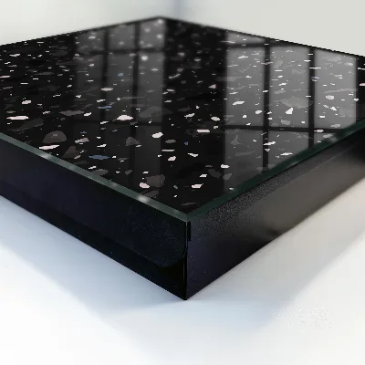 Caixa para chaves Terrazzo preto