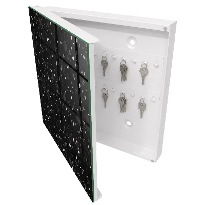 Caixa para chaves Terrazzo preto