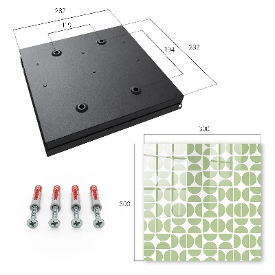 Caixa para chaves Geometria verde