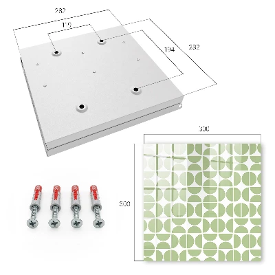Caixa para chaves Geometria verde