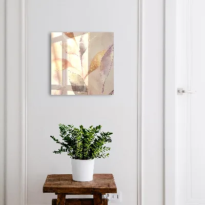 Caixa para guardar chaves Folhas em tons pastel