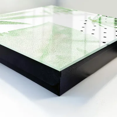 Caixa de chaves Folhas verdes