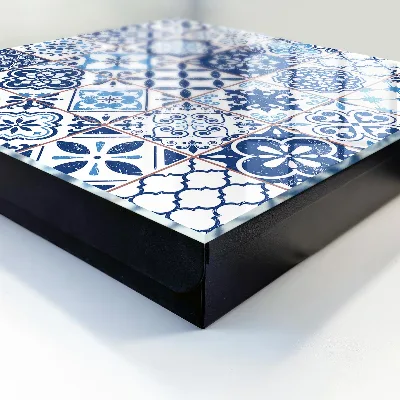 Caixa para chaves Azulejos azuis
