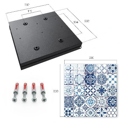 Caixa para chaves Azulejos azuis