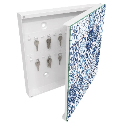 Caixa para chaves Azulejos azuis