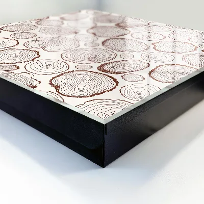 Caixa para guardar chaves Anéis de madeira