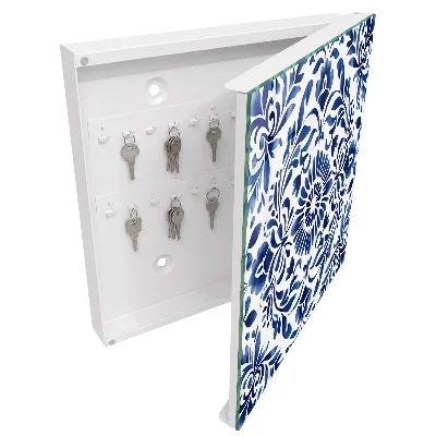 Caixa de chaves Ornamento floral