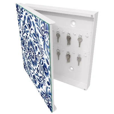Caixa de chaves Ornamento floral
