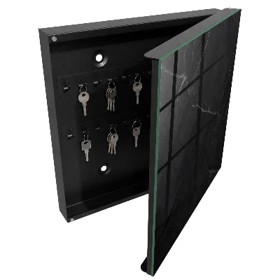 Caixa de chaves Mármore preto