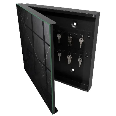 Caixa de chaves Mármore preto