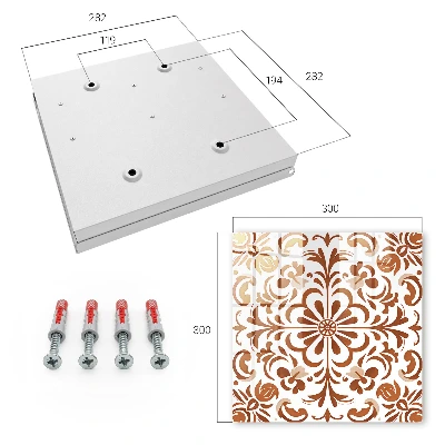 Caixa para guardar chaves Padrão ornamental