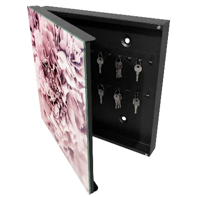 Caixa para guardar chaves Flor rosa