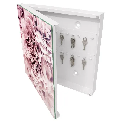 Caixa para guardar chaves Flor rosa