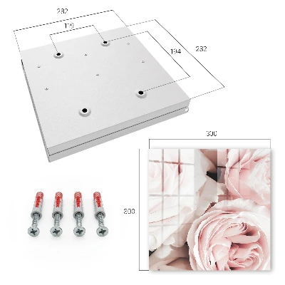 Caixa de chaves Rosas em tons pastel