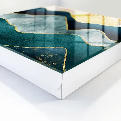 Caixa para guardar chaves Abstração da montanha