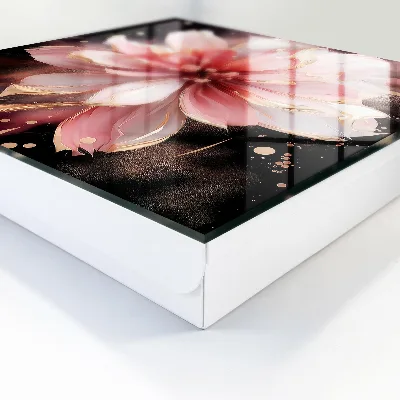 Caixa para guardar chaves Flor rosa
