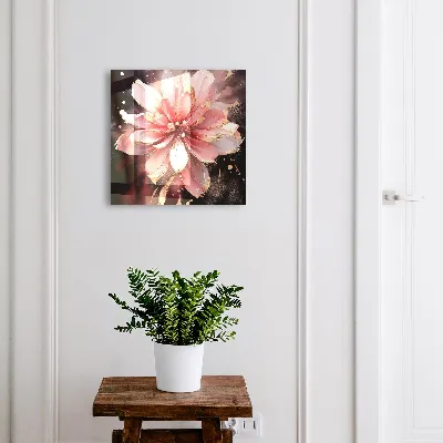 Caixa para guardar chaves Flor rosa