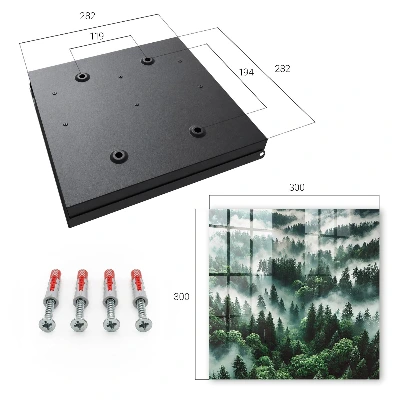 Caixa de chaves Floresta enevoada