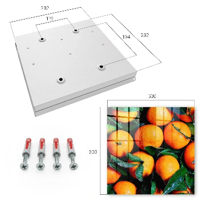 Caixa de chaves Frutas frescas