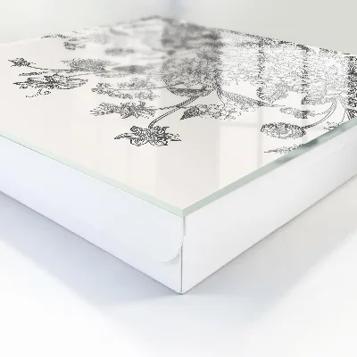 Caixa para guardar chaves Elegância floral