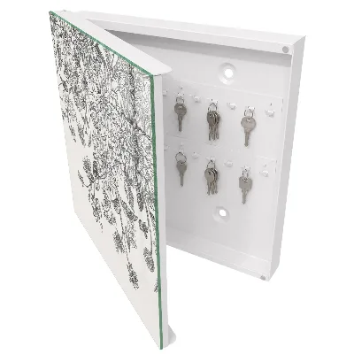 Caixa para guardar chaves Elegância floral