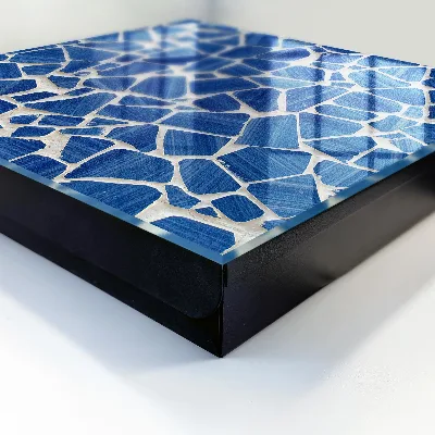 Caixa de chaves Mosaico azul