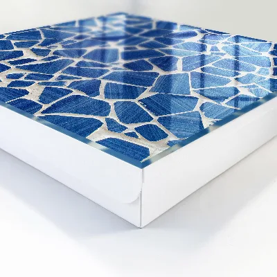 Caixa de chaves Mosaico azul